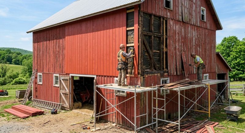 Barn Siding Replacement in Rutherford County, TN