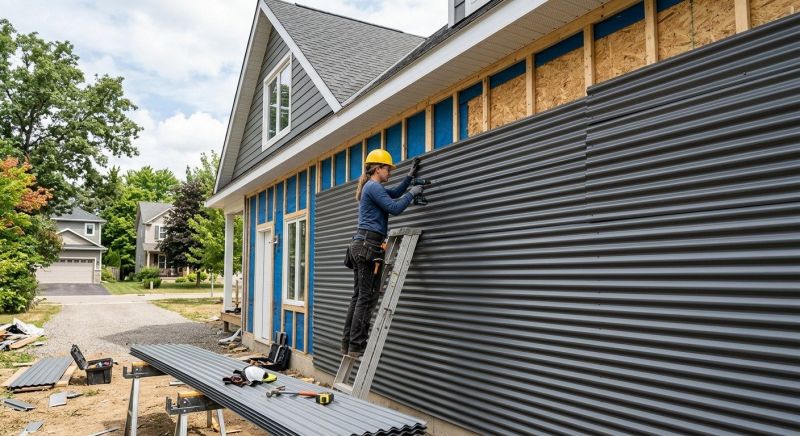 Corrugated Siding Installation in Rutherford County, TN