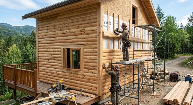 Log Siding Installation in Chapel Hill, TN