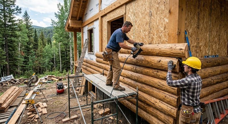 Log Siding Installation in Rutherford County, TN