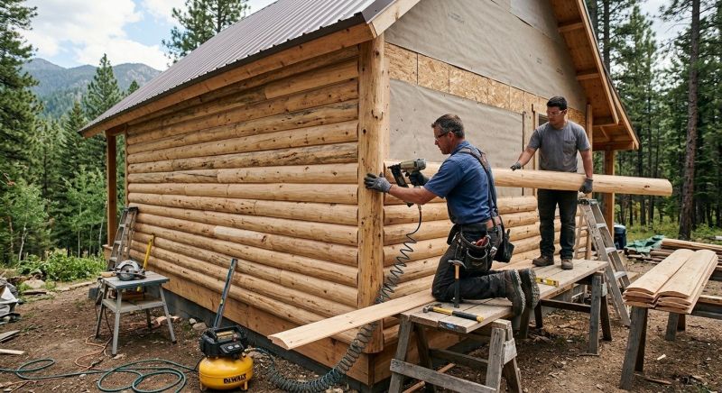 Log Siding Replacement in Rutherford County, TN