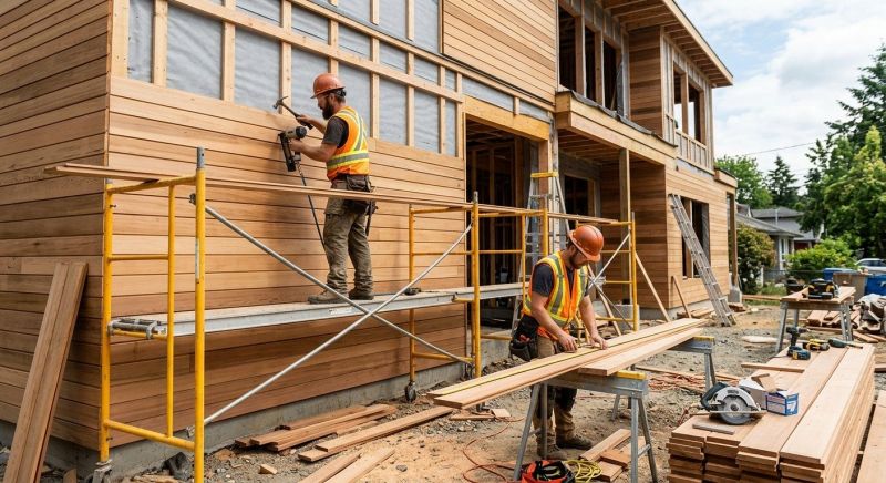 Wood Cladding Installation in Liberty, TN