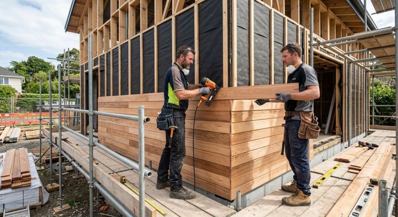 Wood Cladding Installation in Woodbury, TN