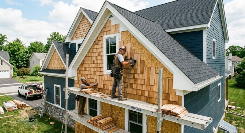 Wood Shake Siding Installation in Rutherford County, TN
